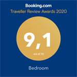 Booking.com 9,1 Traveller Review Awards 2020